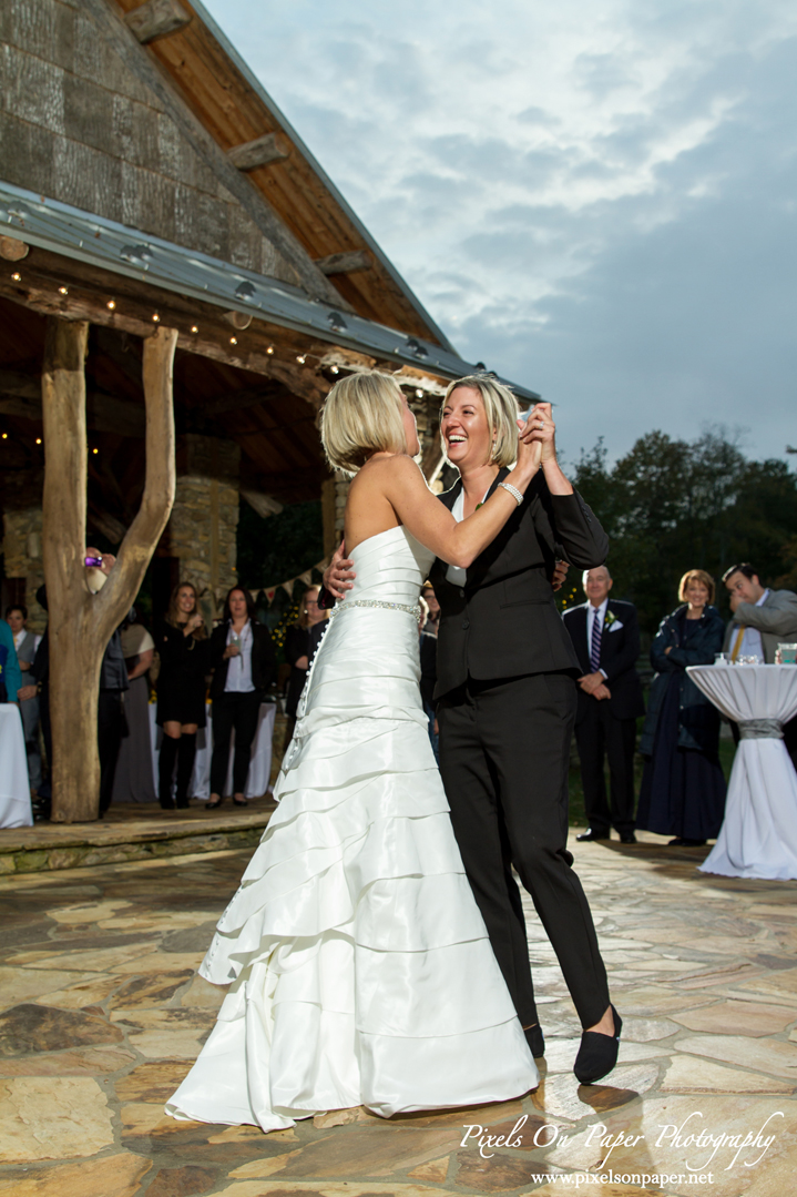 Pixels On Paper Photographers On The Windfall West Jefferson NC Boone Blowing Rock same sex outdoor Wedding photo