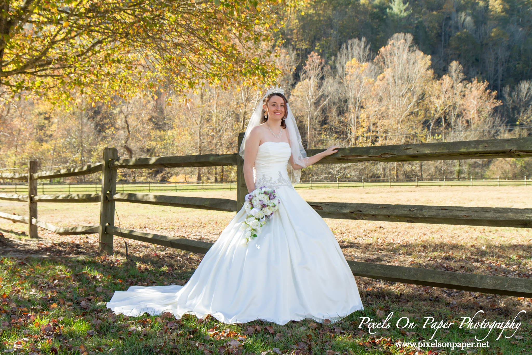 Katie's Leatherwood Mountain bridal portrait by Pixels On Paper NC wedding photographers photo 