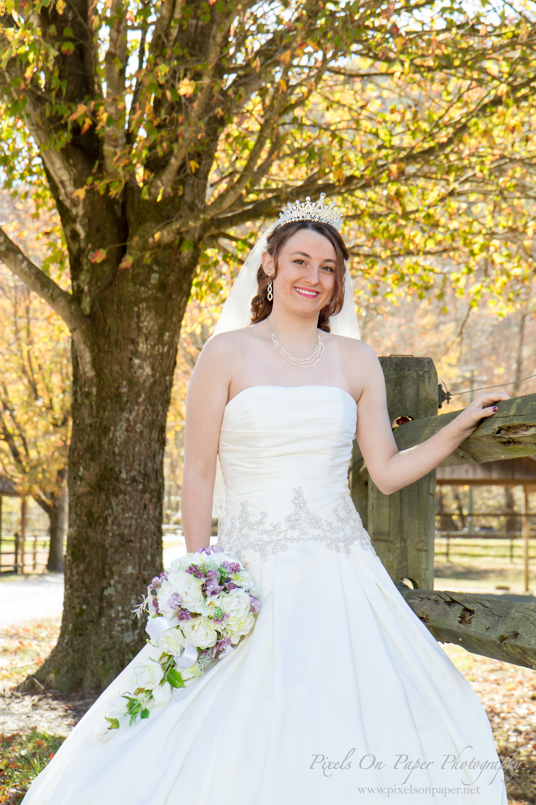 Katie's Leatherwood Mountain bridal portrait by Pixels On Paper NC wedding photographers photo 