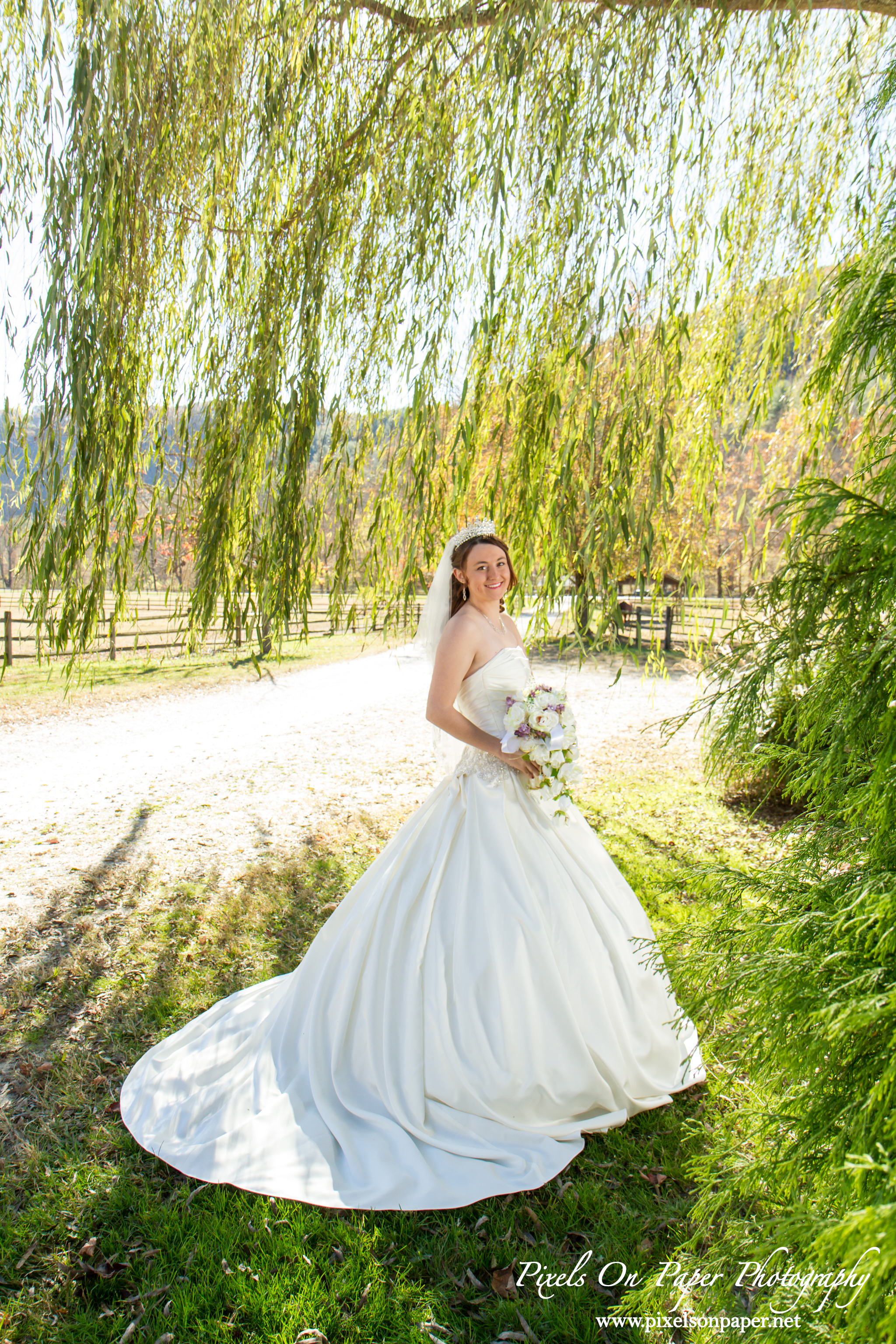 Katie's Leatherwood Mountain bridal portrait by Pixels On Paper NC wedding photographers photo 