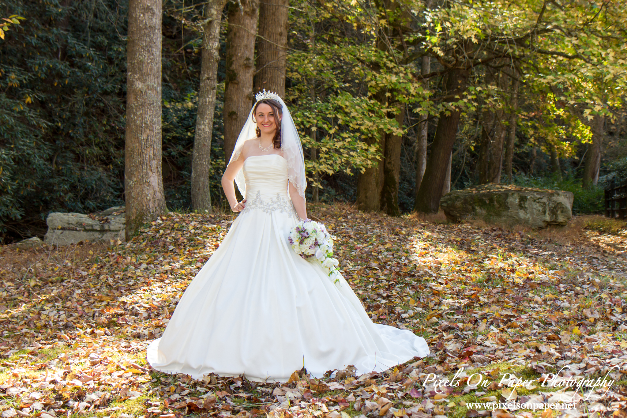 Katie's Leatherwood Mountain bridal portrait by Pixels On Paper NC wedding photographers photo 