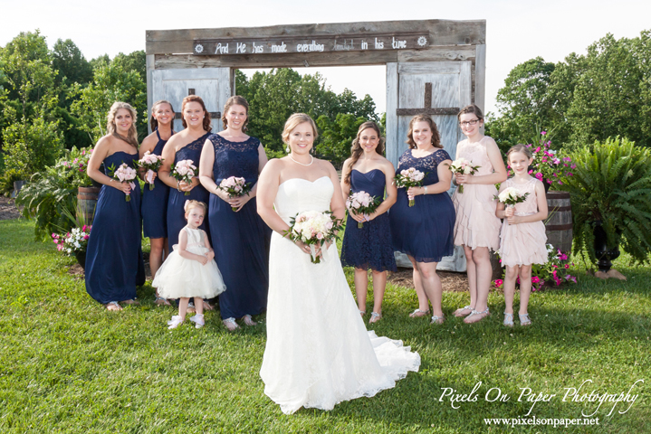 Kendra and Nathan's Barn at Blueberry Hill Elkin Outdoor Wedding Pixels On Paper Photography NC wedding photographers photo