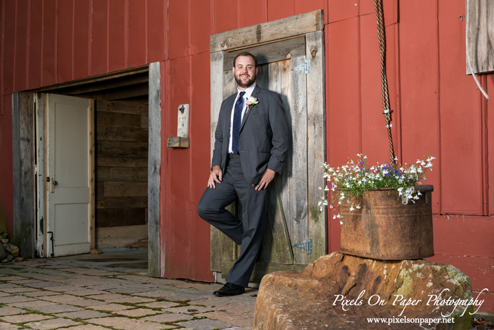 Kendra and Nathan's Barn at Blueberry Hill Elkin Outdoor Wedding Pixels On Paper Photography NC wedding photographers photo