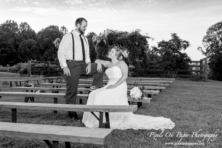 Kendra and Nathan's Barn at Blueberry Hill Elkin Outdoor Wedding Pixels On Paper Photography NC wedding photographers photo