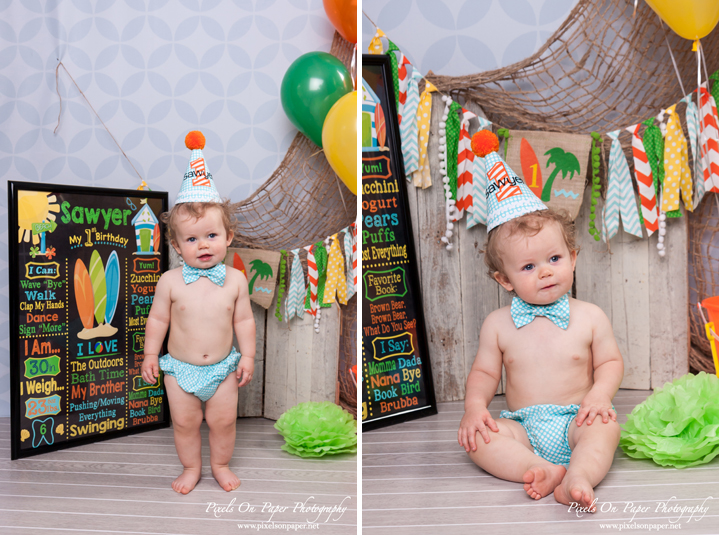 Sawyer Dean Pierce One Year portrait photography and Cake Smash photos by Pixels On Paper Portrait Photography Wilkesboro, Boone, Blowing Rock, family photographers photo