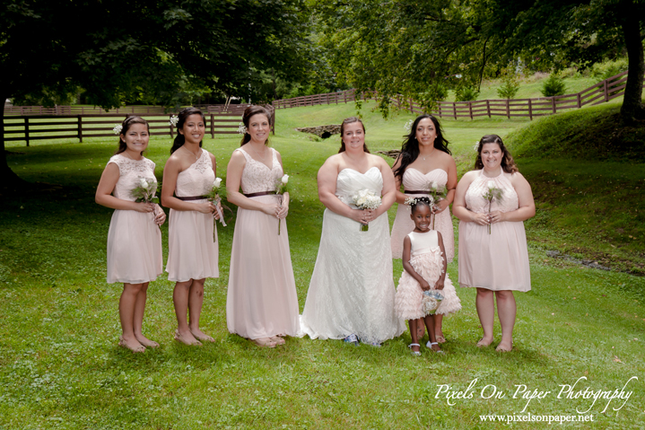 Pixels On Paper Photographers River Run Farm Banner Elk Valle Crucis NC Sohl / Goldman Outdoor Mountain Wedding Photo