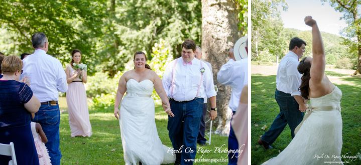 Pixels On Paper Photographers River Run Farm Banner Elk Valle Crucis NC Sohl / Goldman Outdoor Mountain Wedding Photo