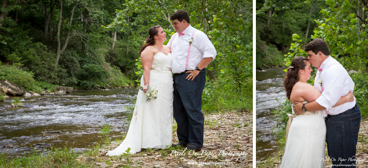 Pixels On Paper Photographers River Run Farm Banner Elk Valle Crucis NC Sohl / Goldman Outdoor Mountain Wedding Photo