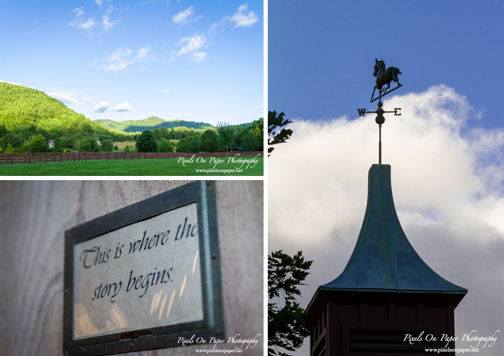 Pixels On Paper Photographers River Run Farm Banner Elk Valle Crucis NC Sohl / Goldman Outdoor Mountain Wedding Photo