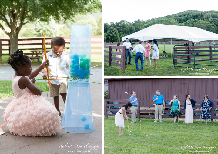 Pixels On Paper Photographers River Run Farm Banner Elk Valle Crucis NC Sohl / Goldman Outdoor Mountain Wedding Photo