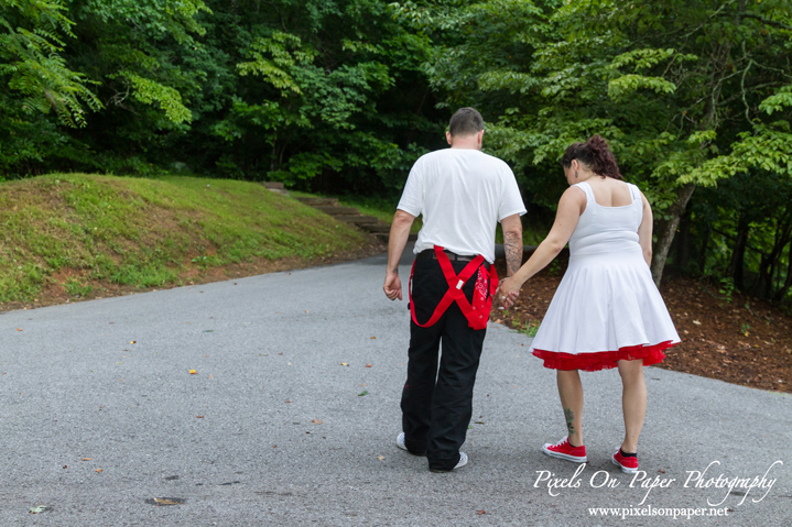 DeMaio / Gross Merle Watson Stage Rockabilly Styled Outdoor Wedding Photo by Pixels On Paper Photography Wilkesboro NC Photographers photo