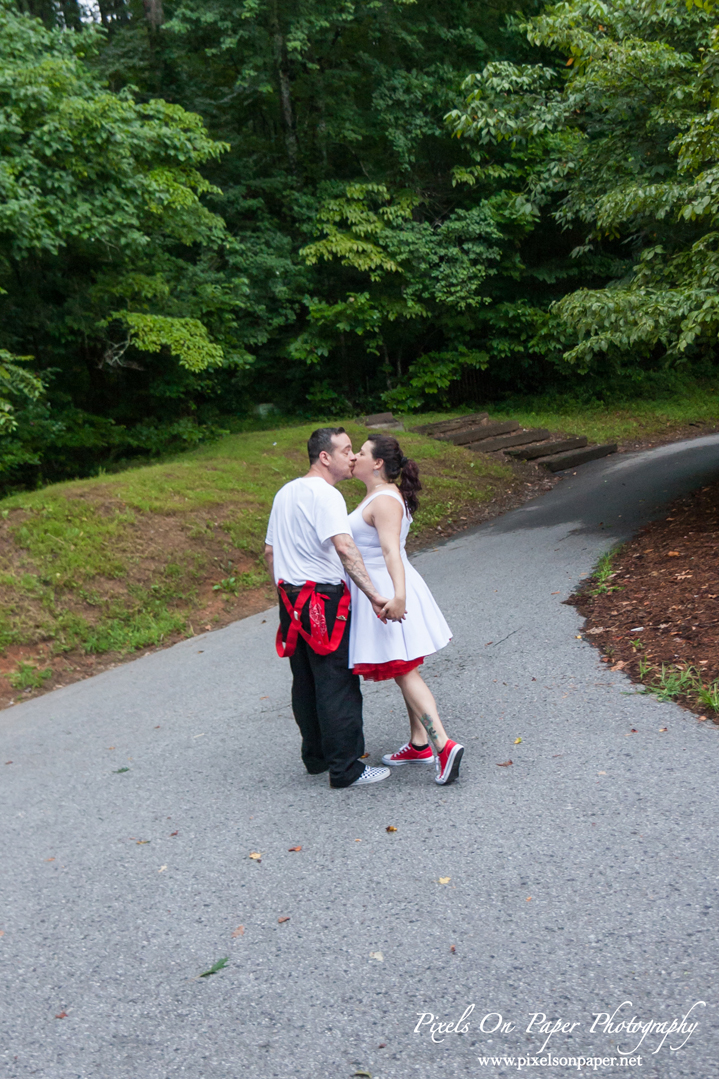 DeMaio / Gross Merle Watson Stage Rockabilly Styled Outdoor Wedding Photo by Pixels On Paper Photography Wilkesboro NC Photographers photo