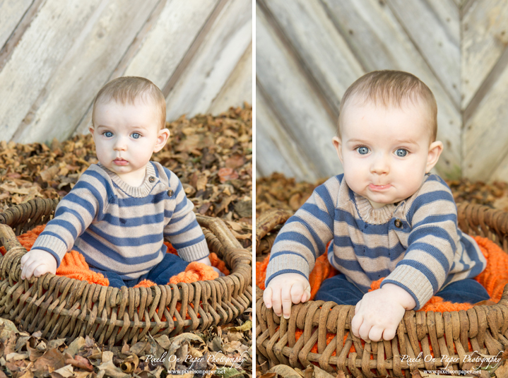 Pixels On Paper Photographers Six Month Outdoor Fall Child Portrait Wilkesboro NC Photography Photo
