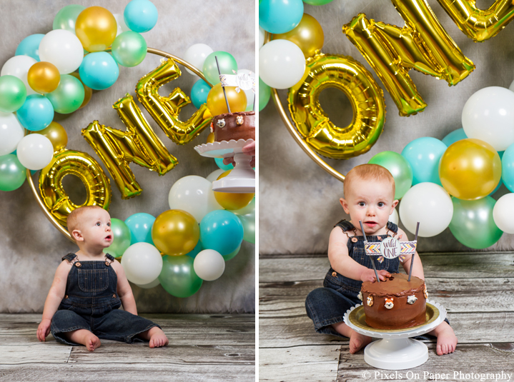 one year cake smash photographers photo