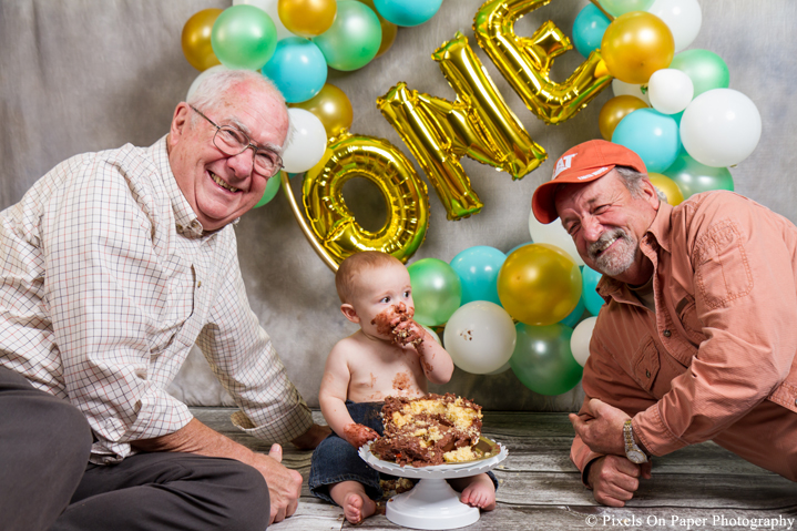 one year cake smash photographers photo