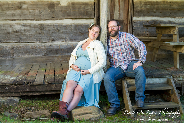 Pixels On Paper Photographers Outdoor Jefferson NC Mountain maternity portrait photo