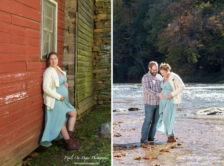 Pixels On Paper Photographers Outdoor Jefferson NC Mountain maternity portrait photo