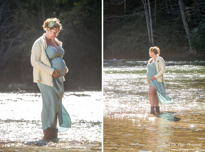 Pixels On Paper Photographers Outdoor Jefferson NC Mountain maternity portrait photo
