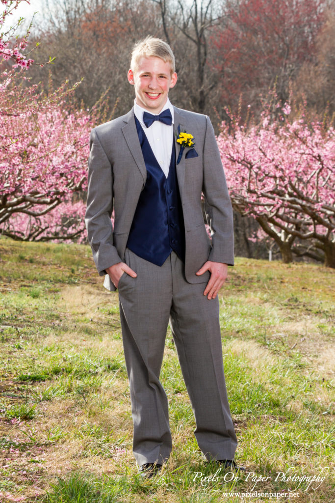 Trivette peach orchard Prom portrait photography by Wilkesboro NC portrait Photographers Pixels On Paper photo