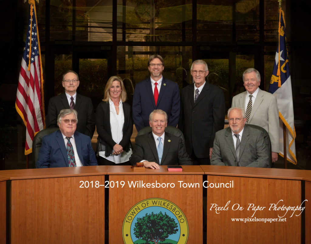 Pixels On Paper photography Wilkesboro NC Town Council 2018-2019 photo