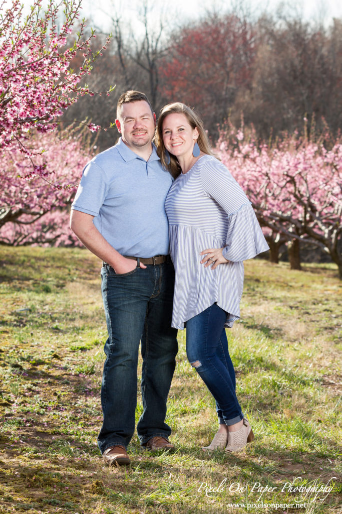 pixels on paper photographers overby family outdoor peach orchard portrait photo