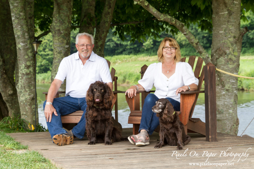 Johnson family and pet outdoor portrait todd nc photographers photo