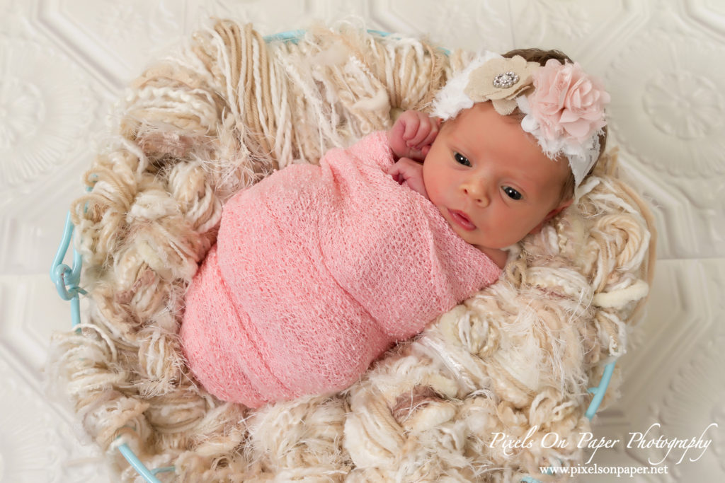 Studio Newborn Portrait Photography by Pixels On Paper Wilkesboro NC Photographers Photo