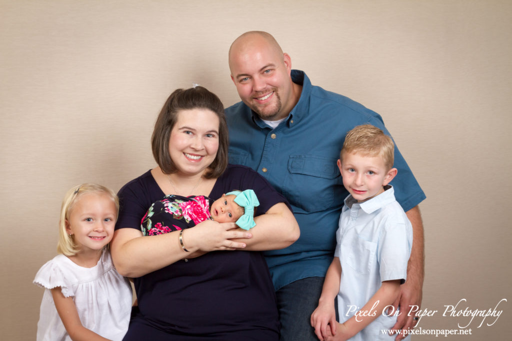 Studio Newborn Portrait Photography by Pixels On Paper Wilkesboro NC Photographers Photo