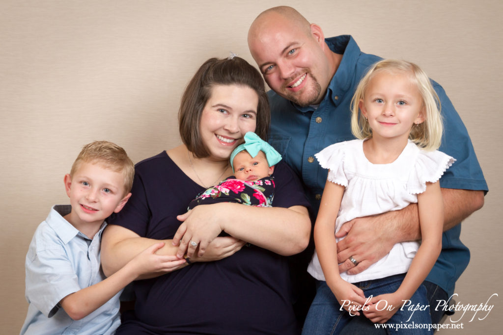 Studio Newborn Portrait Photography by Pixels On Paper Wilkesboro NC Photographers Photo