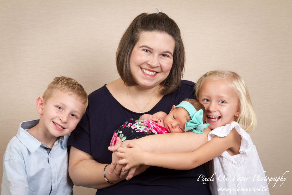 Studio Newborn Portrait Photography by Pixels On Paper Wilkesboro NC Photographers Photo