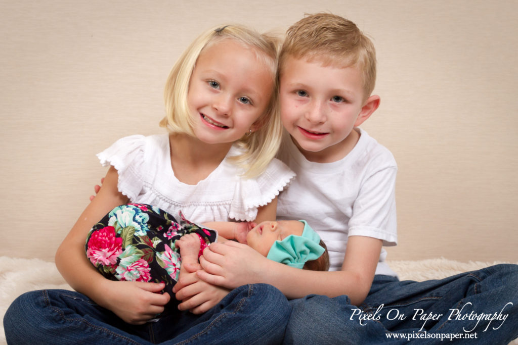 Studio Newborn Portrait Photography by Pixels On Paper Wilkesboro NC Photographers Photo