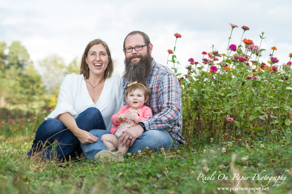 One Year Old Child and family Portrait Photography by Pixels On Paper Jefferson NC Photographers Photo