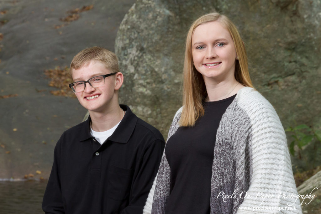 Pixels On Paper Photographers Wilkesboro NC Anderson Family Outdoor Fall Portrait Photography Photo