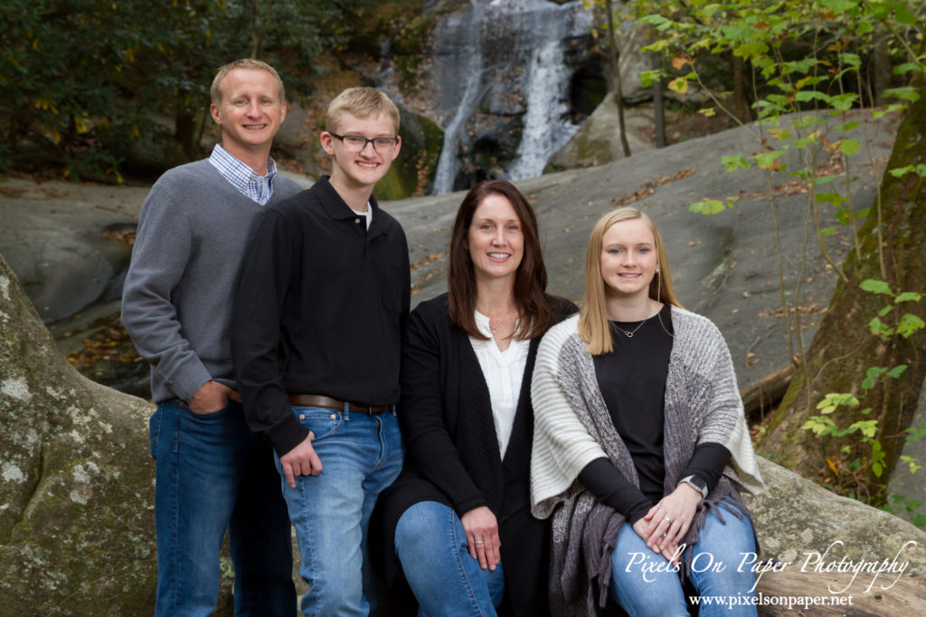 Pixels On Paper Photographers Wilkesboro NC Anderson Family Outdoor Fall Portrait Photography Photo