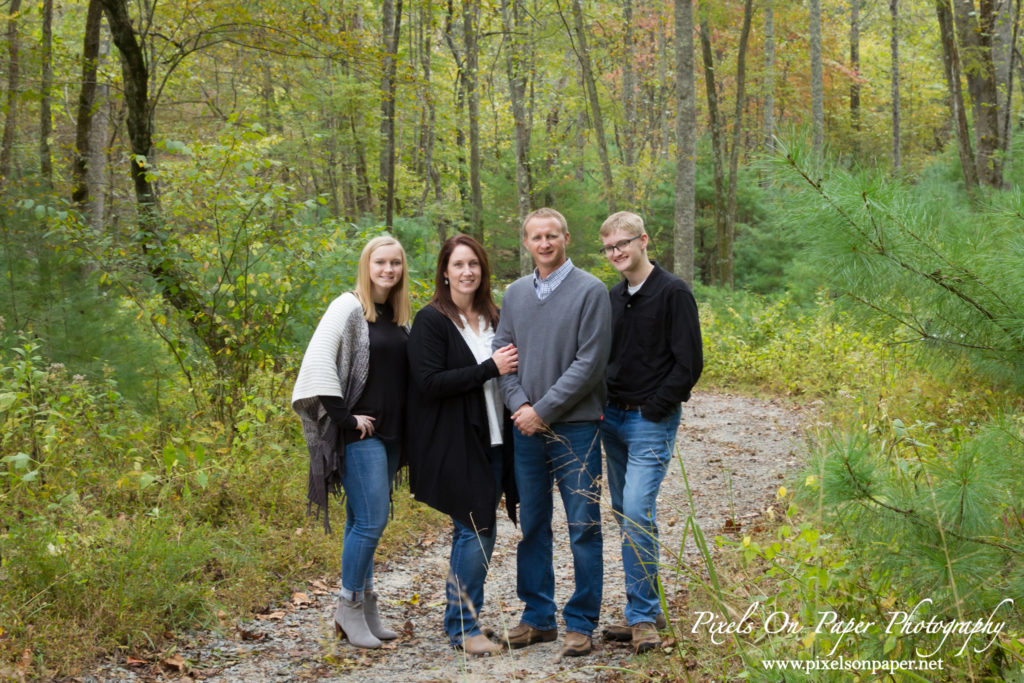 Pixels On Paper Photographers Wilkesboro NC Anderson Family Outdoor Fall Portrait Photography Photo