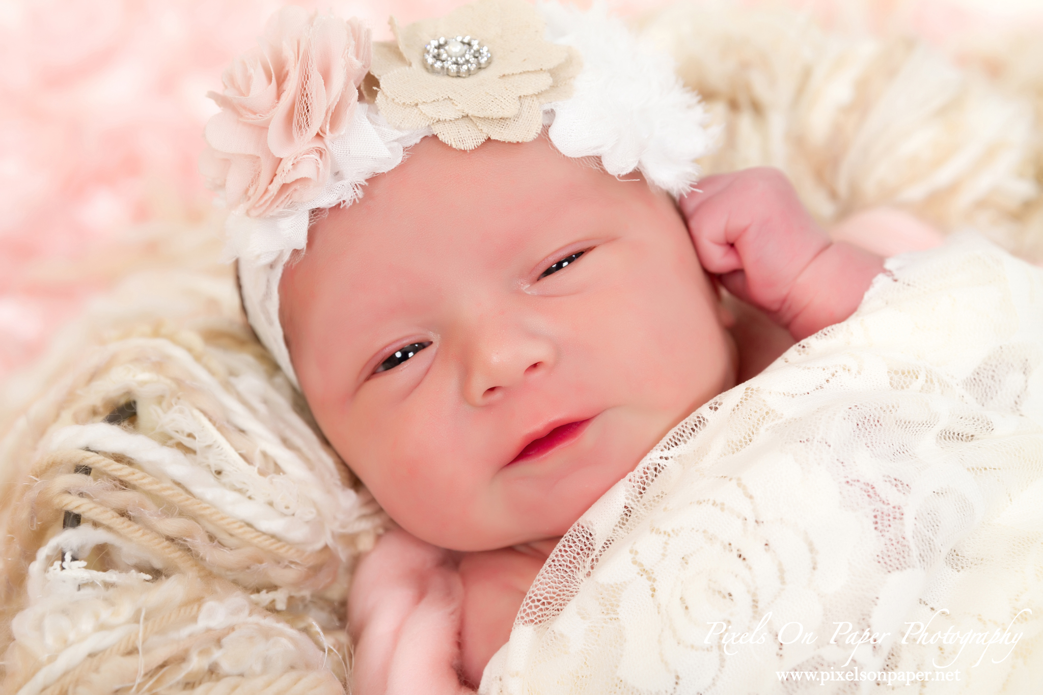 Pixels On Paper Photography Anna Sophia Newborn Baby Portrait Photo