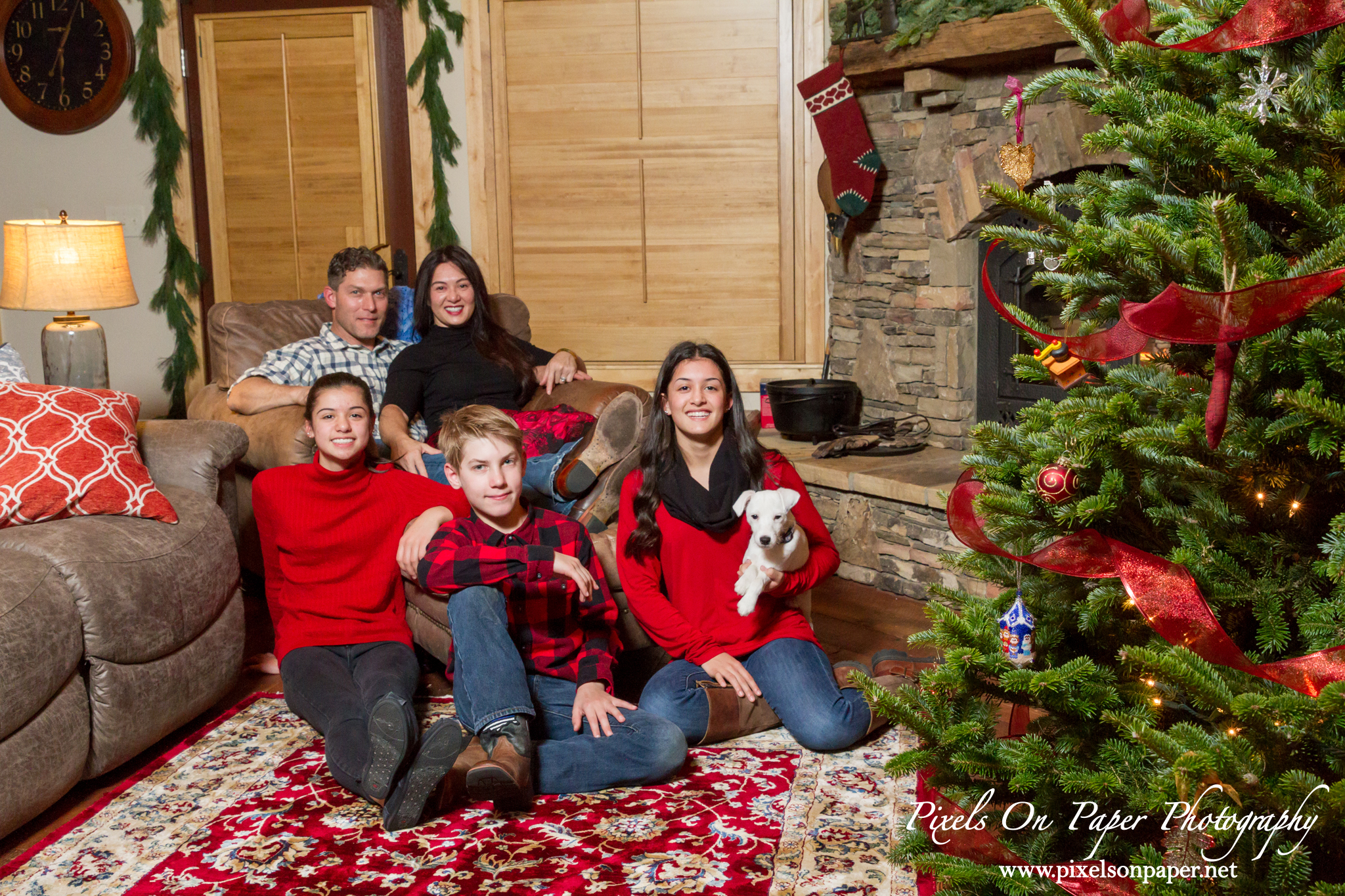 Pixels On Paper Wilkesboro NC Photographers Holland In Home Family Christmas 2019 Photo