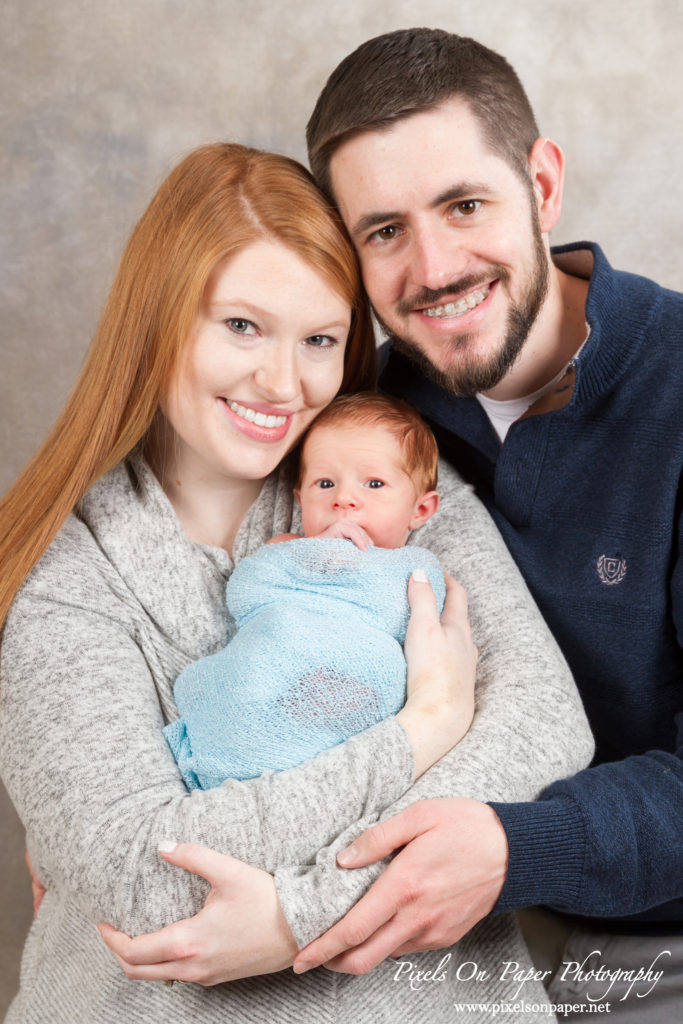 Pixels On Paper Photography Atticus Newborn Family Portrait Photo