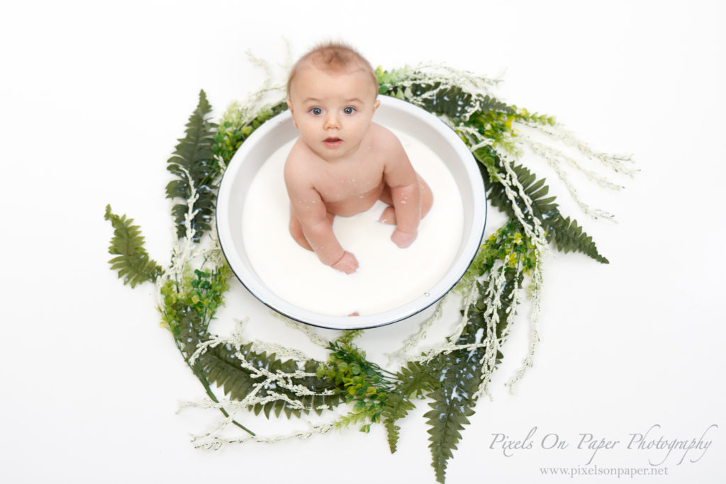 Pixels On Paper Photographers Becerra baby photography six month portraits Wilkesboro NC photo