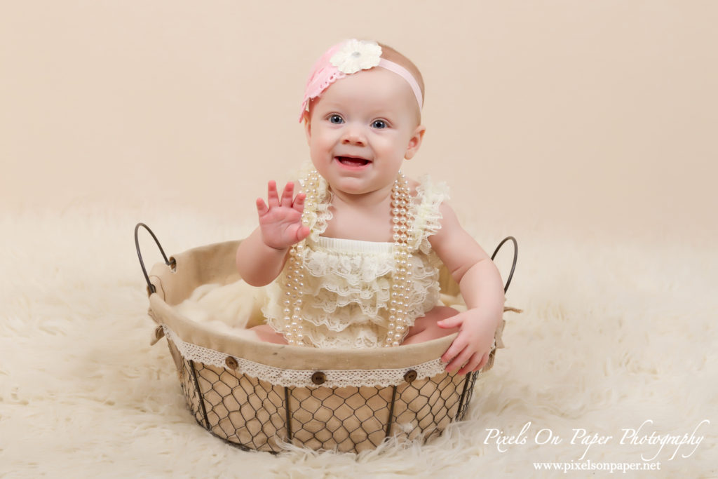 York family six months baby portrait photos by Pixels On Paper Photographers Wilkesboro NC photo