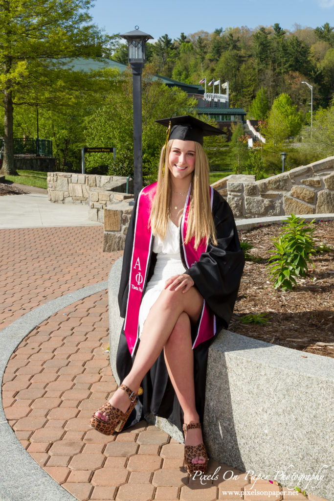 Appalachian State University College Senior Graduation outdoor portrait photography by Pixels On Paper Photography photo