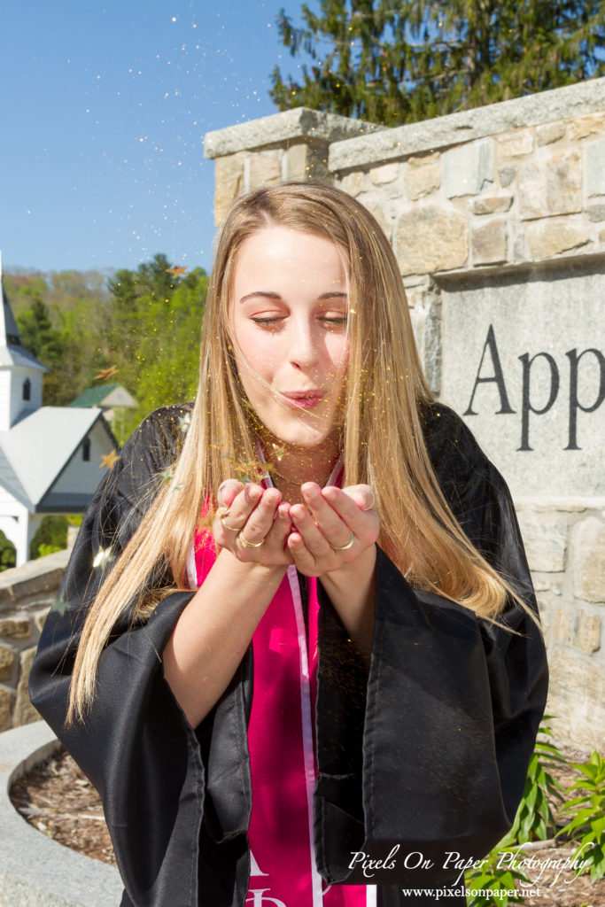 Appalachian State University College Senior Graduation outdoor portrait photography by Pixels On Paper Photography photo