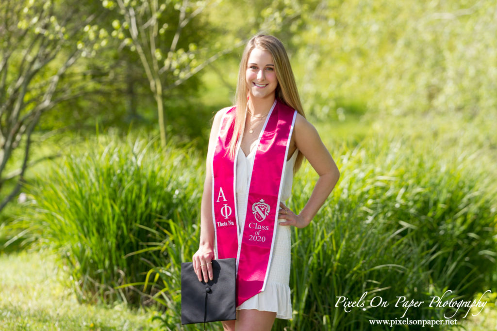 Appalachian State University College Senior Graduation outdoor portrait photography by Pixels On Paper Photography photo