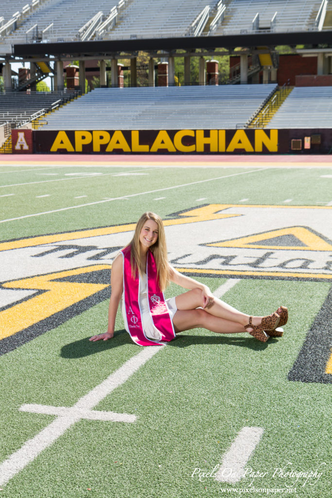 Appalachian State University College Senior Graduation outdoor portrait photography by Pixels On Paper Photography photo