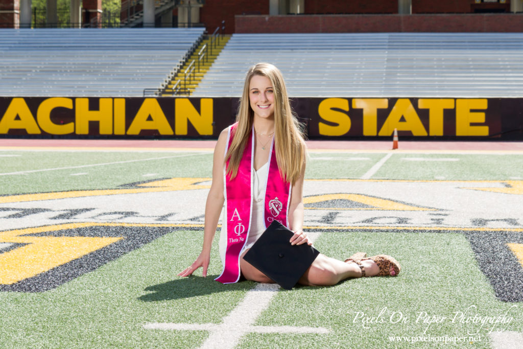 Appalachian State University College Senior Graduation outdoor portrait photography by Pixels On Paper Photography photo