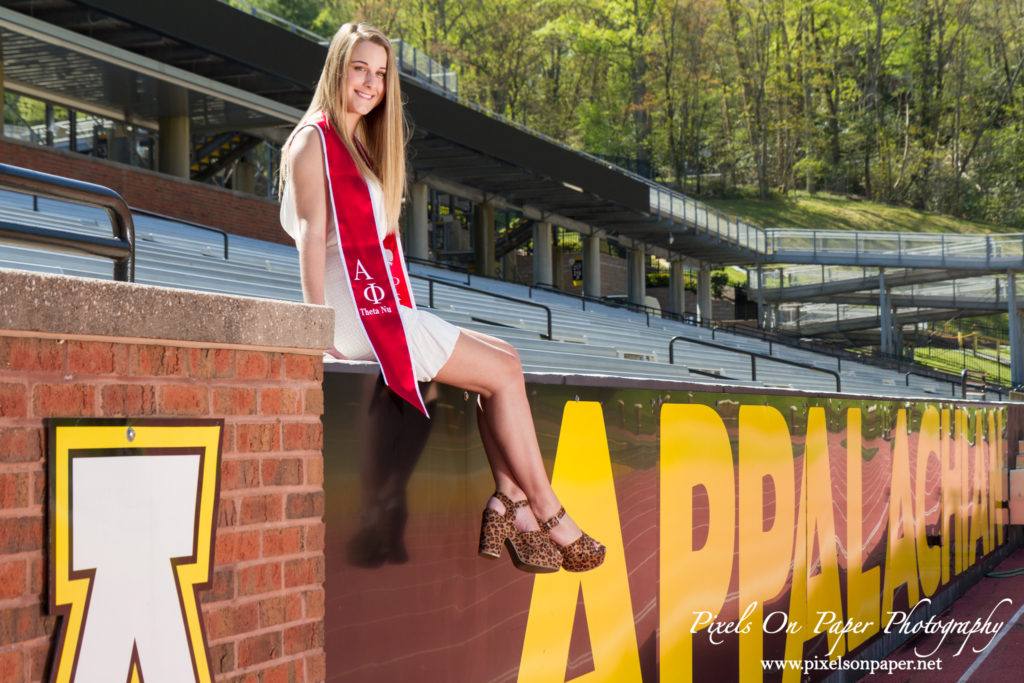 Appalachian State University College Senior Graduation outdoor portrait photography by Pixels On Paper Photography photo