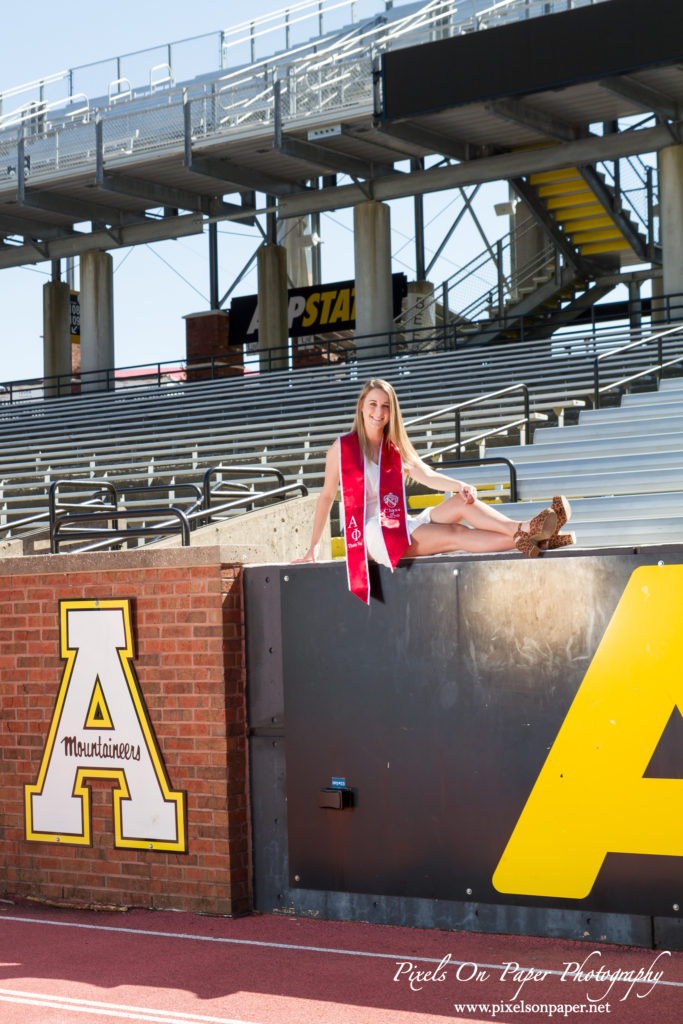 Appalachian State University College Senior Graduation outdoor portrait photography by Pixels On Paper Photography photo