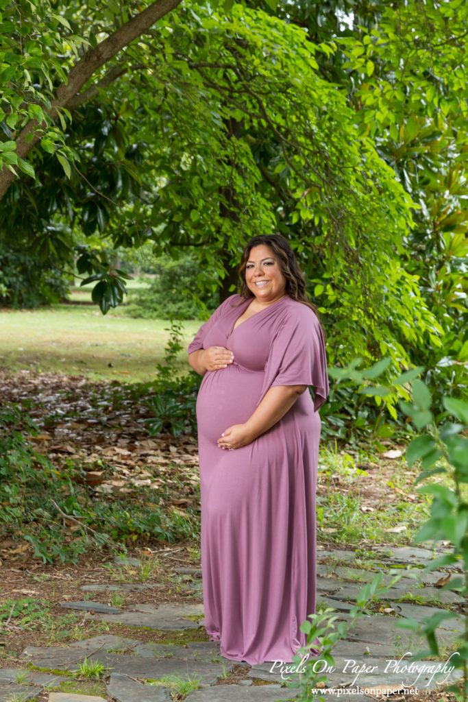 Pixels On Paper Baby Photographers Belmont NC Bennett family outdoor maternity portrait photo