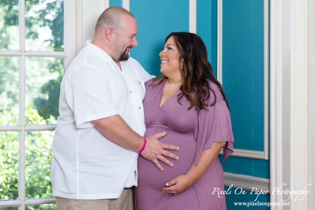 Pixels On Paper Baby Photographers Belmont NC Bennett family outdoor maternity portrait photo