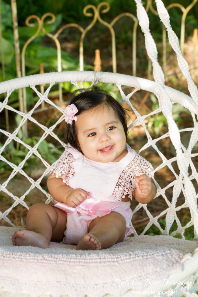 Pixels On Paper Photographers Sofia Six Month Milk Bath Baby Portrait Photo